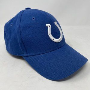 NFL Indianapolis Colts Blue Cotton Hat, White Logo Adjustable Cap One Size